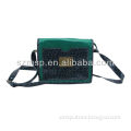 Good quality fashion green shoulder bag for young lady
